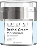 Face Moisturizer 2,5% Organic Retinol Cream for Day & Night with Hyaluronic Acid - Best Facial Age Defying Solution for Anti Aging, Wrinkles & Fine Lines to Restore Elasticity
