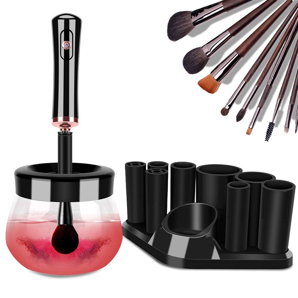 Makeup Brush Cleaner Dryer, Neeyer Super-Fast Electric Brush Cleaner Machine Automatic Brush Cleaner Spinner Makeup Brush Tools…