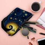 Cosmetic Bag MRSP Makeup bags for women,Small makeup pouch Travel bags for toiletries waterproof Dead The Nightmare Before Christmas (The Starry Night)