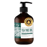 Tea Tree Oil Body Wash - Antifungal - Antibacterial Soap-Helps Athletes Foot - Toenail Fungus - Ringworm - Jock Itchy - Acne - Eczema - Yeast Infection - Body Odor - Itchy Skin - Sulfate Free - 16oz