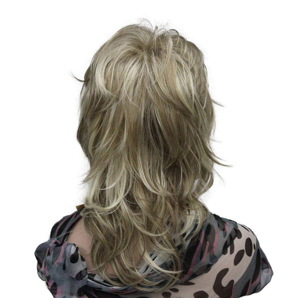 Lydell Long Soft Shaggy Layered Blonde Highlights Wig Classic Cap Full Synthetic Wigs (H16/613)
