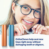 EverSmile OrthoChews Medical Grade Silicone Chew with Comfort Bite Technology | Dental Aligner Seater, Chewies for Invisalign, Clear or Metal Braces | Help to Seat your Aligner Trays (1 Pack)