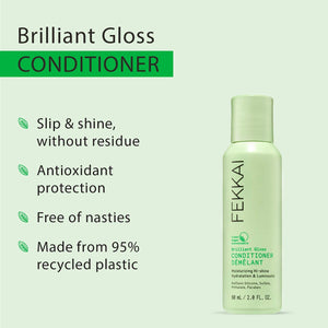 FEKKAI Brilliant Gloss Conditioner | Hair Glossing Conditioner | Moisturizing Hair Shine | Clean, Vegan | Sulfate Free Conditioner, 2oz