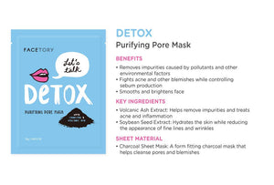 FaceTory 6 Sheet Mask Gift Set | Hydrate, Brighten, Moisturize for Glowing Skin