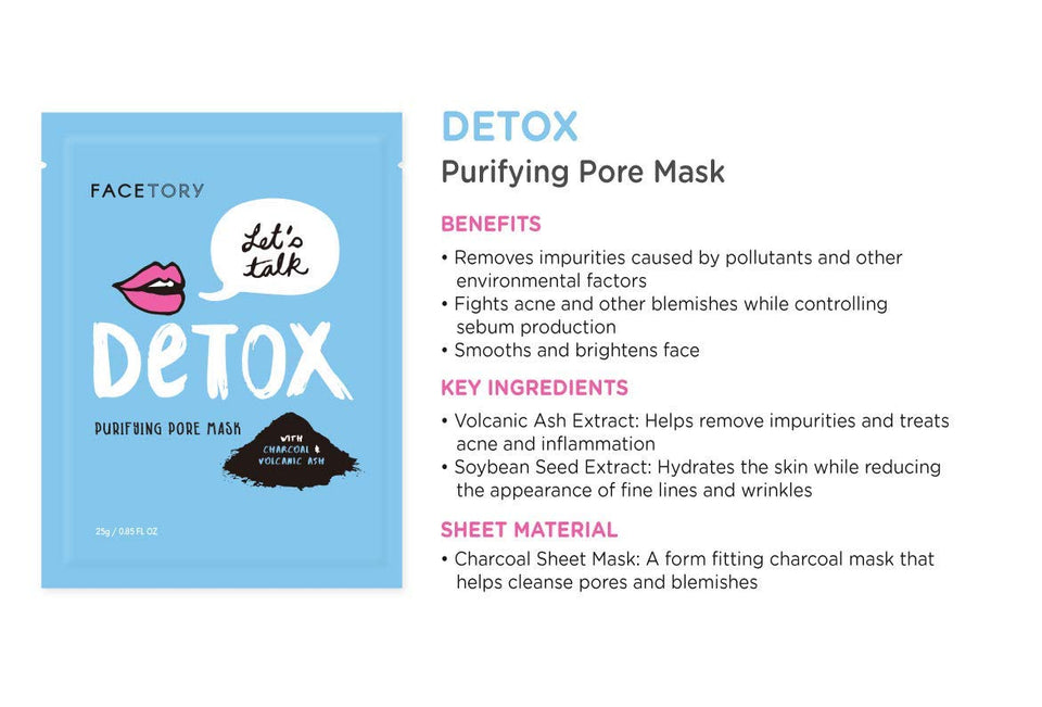 FaceTory 6 Sheet Mask Gift Set | Hydrate, Brighten, Moisturize for Glowing Skin
