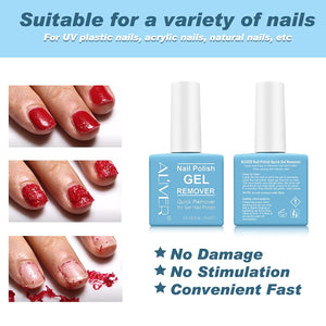 3 Packs Nail Polish Remover,Easily & Quickly Removes Soak-Off Gel Polish,Professional Non-Irritating Nail Polish Remover,2-3 Minutes Easily & Quickly Don't Hurt Your Nails