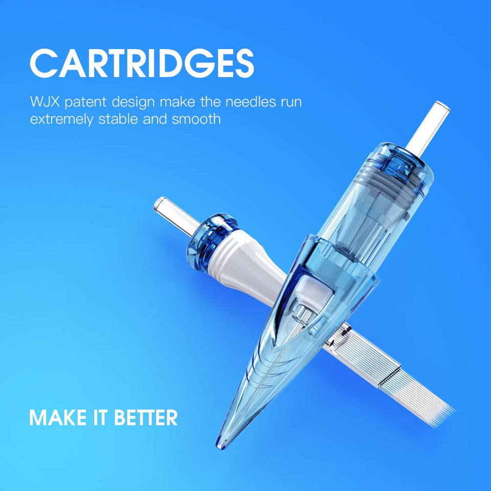 WJX Tattoo Cartridges 20Pcs Disposable Needles Round Liner (1203RLT)