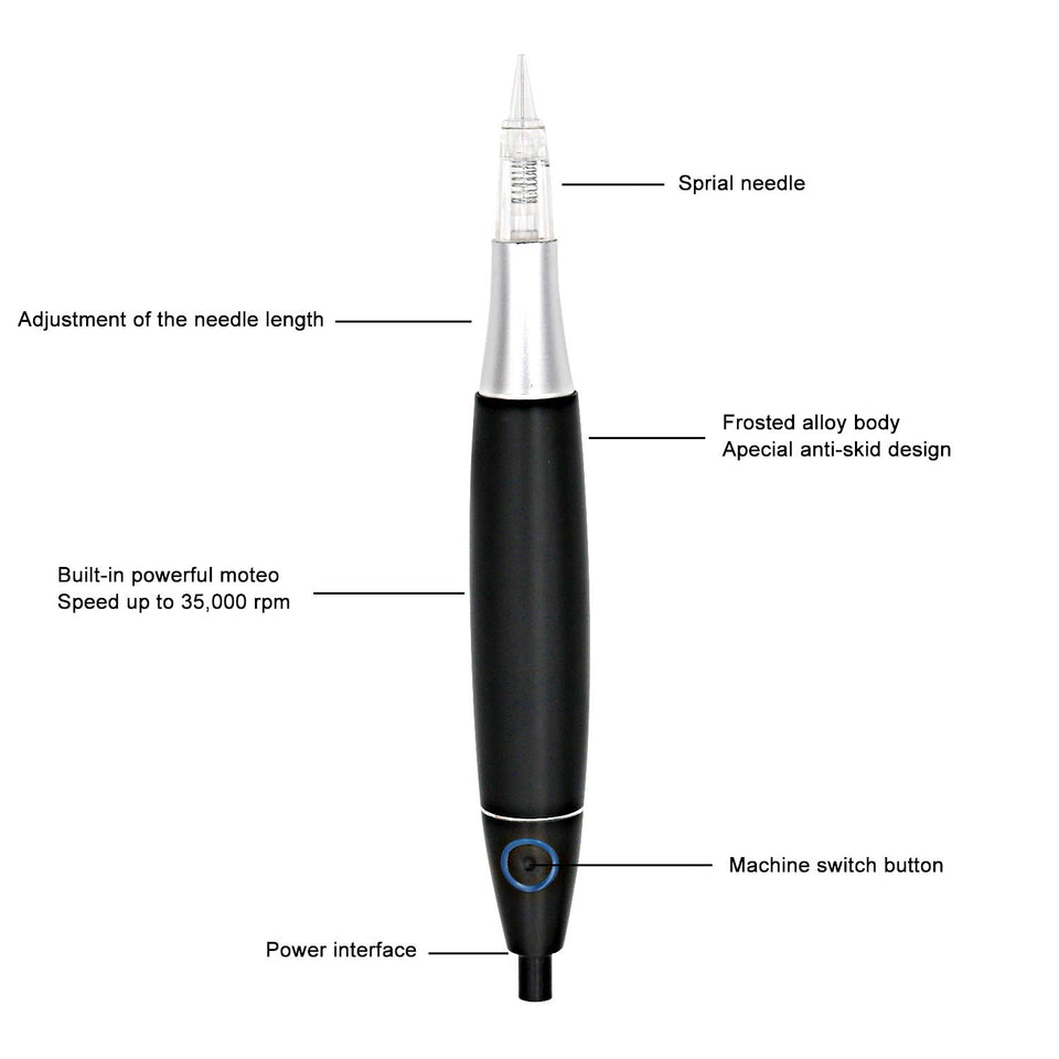 Pinkiou Wireless MicroPigmentation Pen Rechargeable Brow Lamination Machine for Eyebrow Makeup Eyeliner Lip Hairstroke Eyebrow Pigmenatation PMU Equipment