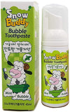 Snow Buddy Kids Bubble Toothpaste Foam with Mint Flavor, Anticavity Low Fluoride (452ppm) Foaming Toothpaste and Mouthwash for Dental Care 45ml (1.52 fl.oz)