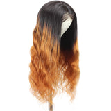 1B 30 Ombre Body Wave Human Hair Wigs T Part Body Wave Lace Front Wig, 13x4x1 Body Wave Lace Front Wigs for Women, 1B/30 Virgin Brazilian Human Hair 150% Density T-Part Lace Front Wigs (20 Inch)