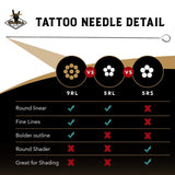 Hand Poke and Stick Tattoo Kit - Clean & Safe Stick & Poke Tattoos - DIY Tattoo Kit (Premium Hand Poke Tattoo Kit)
