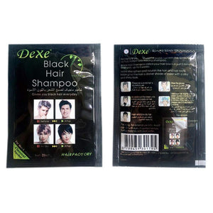 10 PCS Dexe Black Hair Shampoo Instant Hair Dye for Men Women Black Color - Simple to Use - Hair Dye Permanent - Last 30 days - Natural Ingredients, Black Hair Dye Shampoo Great Choice for Woman&Man