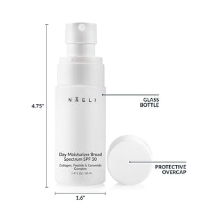 Moisturizer For Face with SPF 30 - Anti Aging Collagen, Peptide & Ceramide Complex For Women & Men, Lightweight Hydration - Plumps & Protects Skin - With Proteins & Hyaluronic Acid, 1.4 oz.