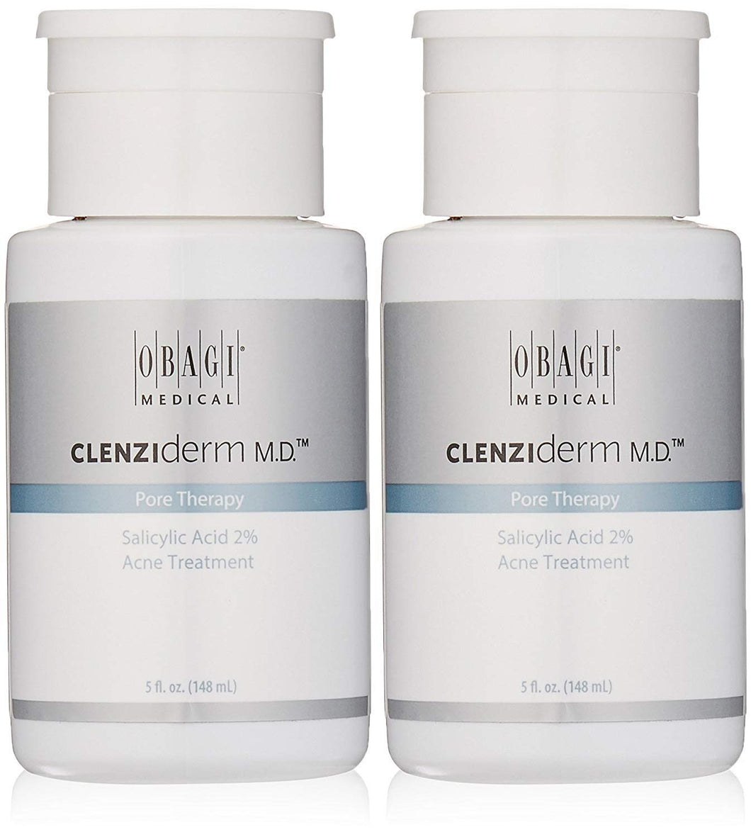 Obagi Medical CLENZIderm M.D. Pore Therapy Salicylic Acid 2% Acne Treatment, 5 Fl Oz Pack of 2