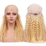 #613 Blonde Deep Wave Human Hair Wigs Wet and Wavy 150% Density 24 Inches Long for Women Brazilian Water Wave Remy Hair 13x4 Lace Frontal Wigs Deep Wet Wigs Pre Plucked with Baby Hair,Can Be Dyed