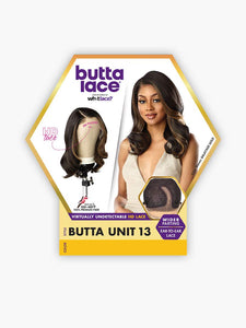 Sensationnel butta lace HD Lace Pre Plucked Virtually Undetectable Wider Parting Ear To Ear Lace BUTTA UNIT 13 (T1B/4)