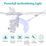 Teeth Whitening Accelerator Light, 16x More Powerful Blue LED Light, Mouth Tray Teeth Whitening Enhancer Light Trays Connected with iPhone/Android/USB for Home Use