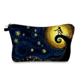 Cosmetic Bag MRSP Makeup bags for women,Small makeup pouch Travel bags for toiletries waterproof Dead The Nightmare Before Christmas (The Starry Night)