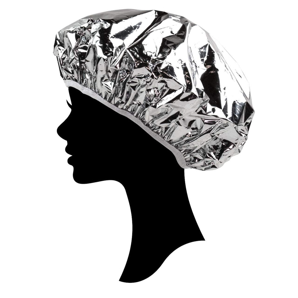 Kitsch Pro Reusable Processing Cap for Hair, Deep Conditioning Cap, Coloring Cap for Hair, Aluminum Thermic Silver Foil Cap