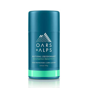 Oars + Alps Natural Deodorant for Men and Women, Aluminum Free and Alcohol Free, Vegan and Gluten Free, Eucalyptus Spearmint, 1 Pack, 2.6 Oz