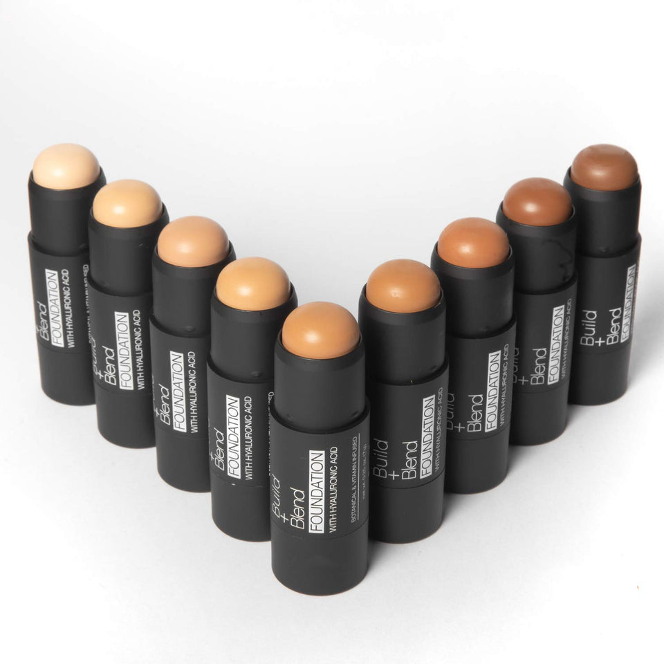 Palladio BUILD + BLEND Foundation Stick, Contour Stick for Face, Professional Makeup for Perfect Look, 0.25 Ounce (Mocha)
