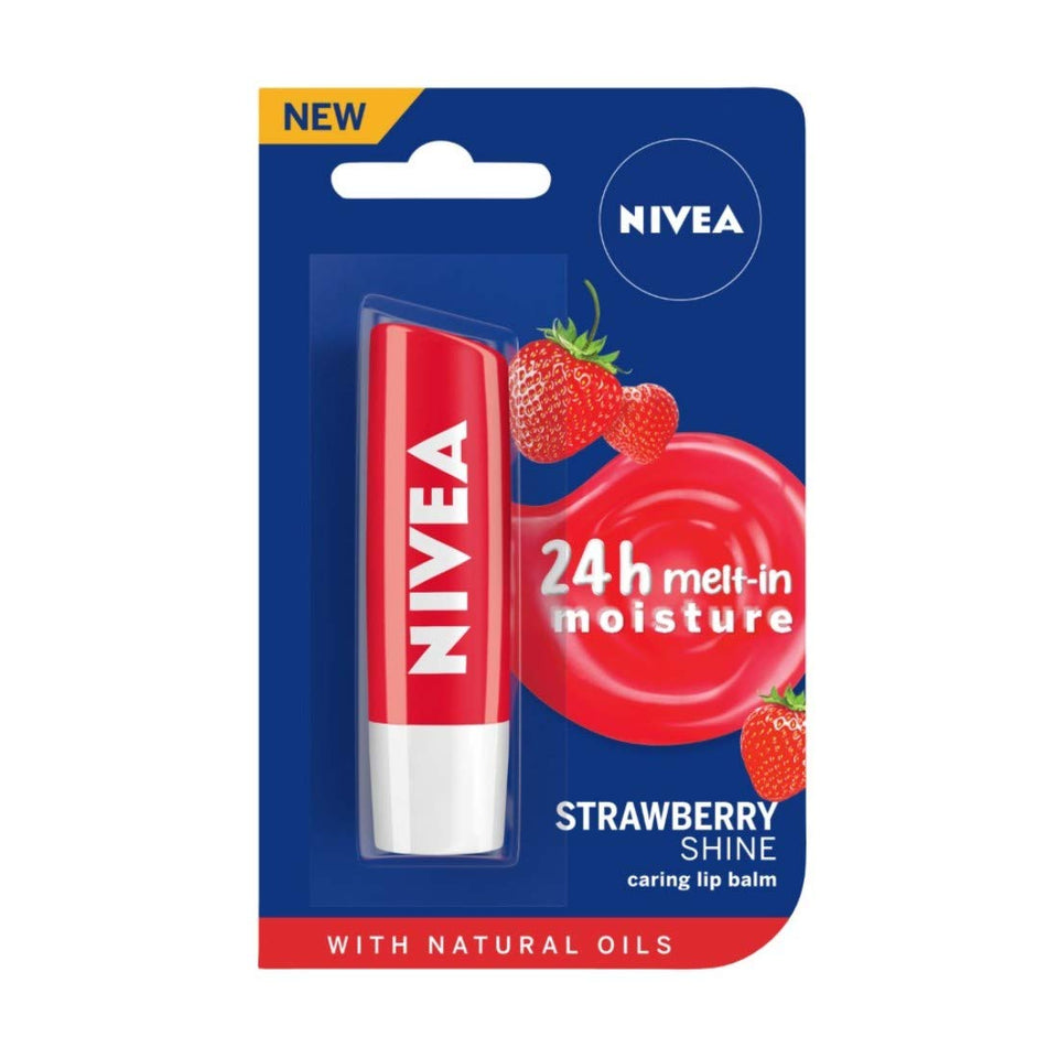 Nivea Lip Care Fruity Shine Strawberry, 4.8g