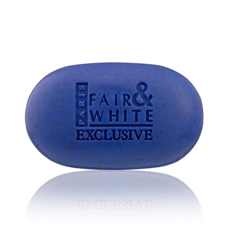 Fair & White Exclusive Exfoliating Soap, 200g / 7oz - Moisturizing Bar Soap Highly Effective For Face and Body