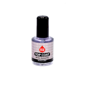 Excuse Me Quick Dry Fast Nail Polish Top Coat 0.5 oz 15ml (Pack of 2)