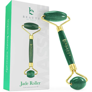 Jade Roller for Face - Skin Care Tools Used With Beauty Products, Jade Face Roller for Face, Small Eye Roller for Puffy Eyes, Face Massager for Women Face Care, Facial Roller Self Care Gifts for Women