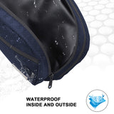 emissary Nylon Men's Toiletry Bag - Large Waterproof Shower Bag - Travel Toiletries Bag - Dopp Kitt for Men - Toiletry Bag for Men and Women - Shaving Bag for Men Travel (Blue Water-Resistant)