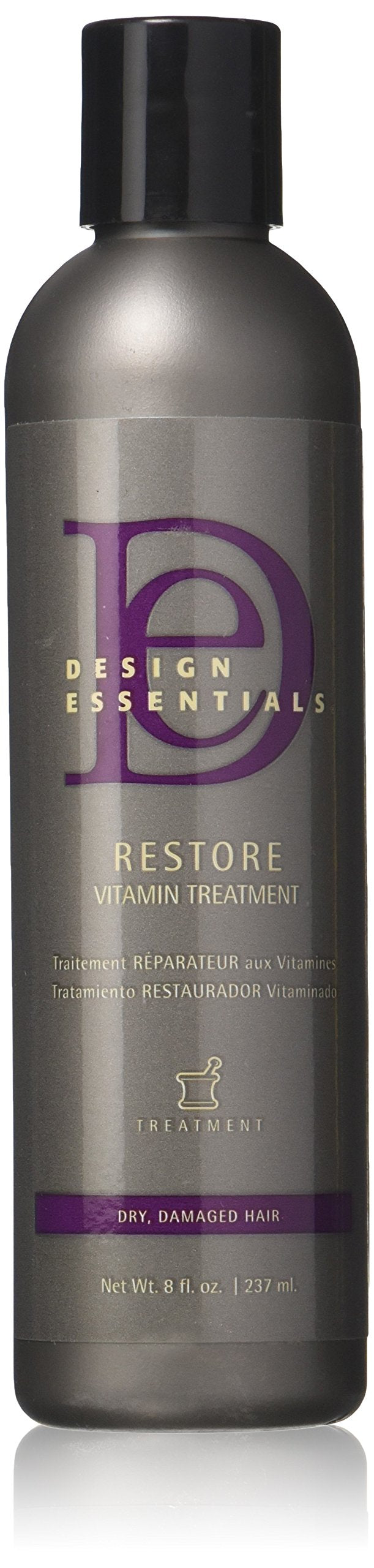 Design Essentials Restore Vitamin Treatment for Natural Dry Damaged Hair - 8 Oz