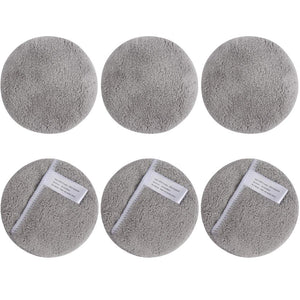 Sunland Reusable Makeup Remover Pads For Face,Eye,Lips 6 Pack Microfiber Face Cleansing Gloves Washable Makeup Removal Cloth With Laundry Bag Rounds Pads