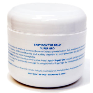 Baby Don't Be Bald Hair and Scalp Conditioner for Adults Light Blue 4oz Maximum Strength