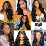 QTHAIR 12A Brazilian Body Wave with Closure 8a Unprocessed Brazilian Virgin Hair 2 Bundles with Free Part Closure Natural Black Human Hair Bundles With Closure(12 12 with 10inch)