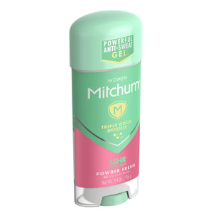 Mitchum Women Gel Antiperspirant Deodorant, Powder Fresh, 3.4oz.