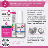 Nail Tek Hydrate 3, Moisturizing Strengthener For Hard And Brittle Nails, Provides Therapeutic Benefits, Hydrates, Fortifies, and Protects Nails, On-The-Go Daily Nail Treatment, 0.5 fl oz - 2-pack