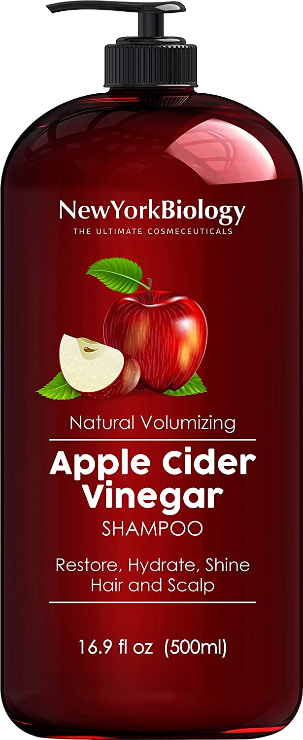 Apple Cider Vinegar Shampoo - Helps Restore Shine, Hair Gloss and Hydration to Dry Hair and Itchy Scalp – Clarifying and Nourishing – Safe for All Hair Types - 16.9 fl Oz