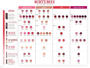 Burt's Bees Lip Balm, Moisturizing Lip Shimmer with Vitamin E & Coconut Oil, 100% Natural, Fig, 0.09 Ounce