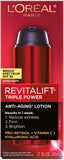L'Oreal Paris Skincare RevitaliftTriple Power Broad Spectrum SPF 30 Sunscreen, Face Moisturizer with Pro-Retinol, Vitamin C, and Hyaluronic Acid to Reduce Wrinkles, Firm and Brighten Skin, 1.7 Oz.