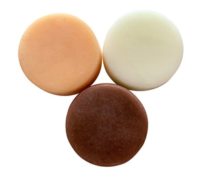 Conditioner Bars - All Natural Solid Bars Made in USA for Full and Frizz Free Hair - Minimalist Home and Travel Bar Conditioner for Hair (Fresh Citrus, Argan Oil, Unscented 3bars)