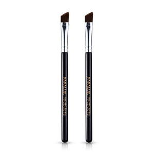 Parallel Products - The BROW Brush - (2 Pack) Premium Angled Eyebrow Brush for powder, cream, gel and wax