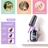 Gel Nail Polish Kit - Gellen 16 Colors Gel Polish Series, With Top&Base Coats, Warm Earth Tones Classic Brown/Nude/Red/Pins Fall Winter Home Gel Manicure Kit