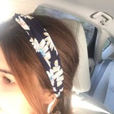 DRESHOW 10 Pack Boho Headbands for Women Vintage Cross Elastic Head Wrap Hair Accessories
