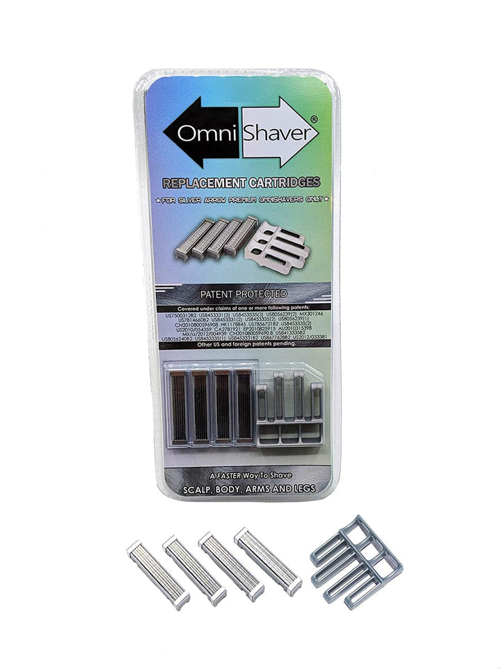 Premium Omnishaver with Cartridge Kit - The Fastest Way to Shave Head, Legs, Arms, Body|an Alternative to Disposable Shaving Razors Self Cleans & Strops During Use with Durable Blade|Bald Head Shaver