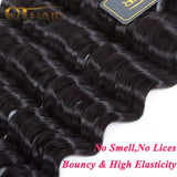 QTHAIR 12A Grade Brazilian Loose Deep Wave Human Hair Bundles20 22 24 26inch Natural Black Color Brazilian Virgin Human Hair Extensions
