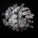 Vivace Clear Coffin 500 Acrylic Fake False Nail Tips 10Sizes For Nail Salon Nail Shop (Clear Coffin)