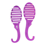 Wet Brush Hair Brush Shower Detangler, Purple Glitter Color, Shower Hair Brush with Soft Bristles Minimizes Pain and Protect Against Split Ends and Breakage for Men, Women, and Kids