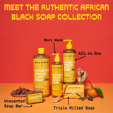 Alaffia Authentic African Black Soap (Wild Lavender, 32 oz)