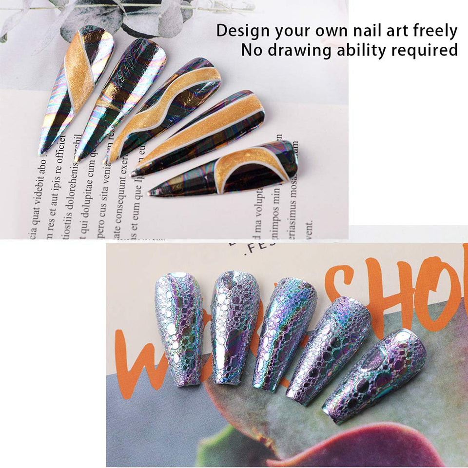 Makartt Nail Foil Nail Art Foil Glue Gel for Foil Stickers Nail Transfer Tips Manicure Nail Art Christmas Accessories DIY 15ML 1 Bottles Nail Curing Lamp Required Soak Off