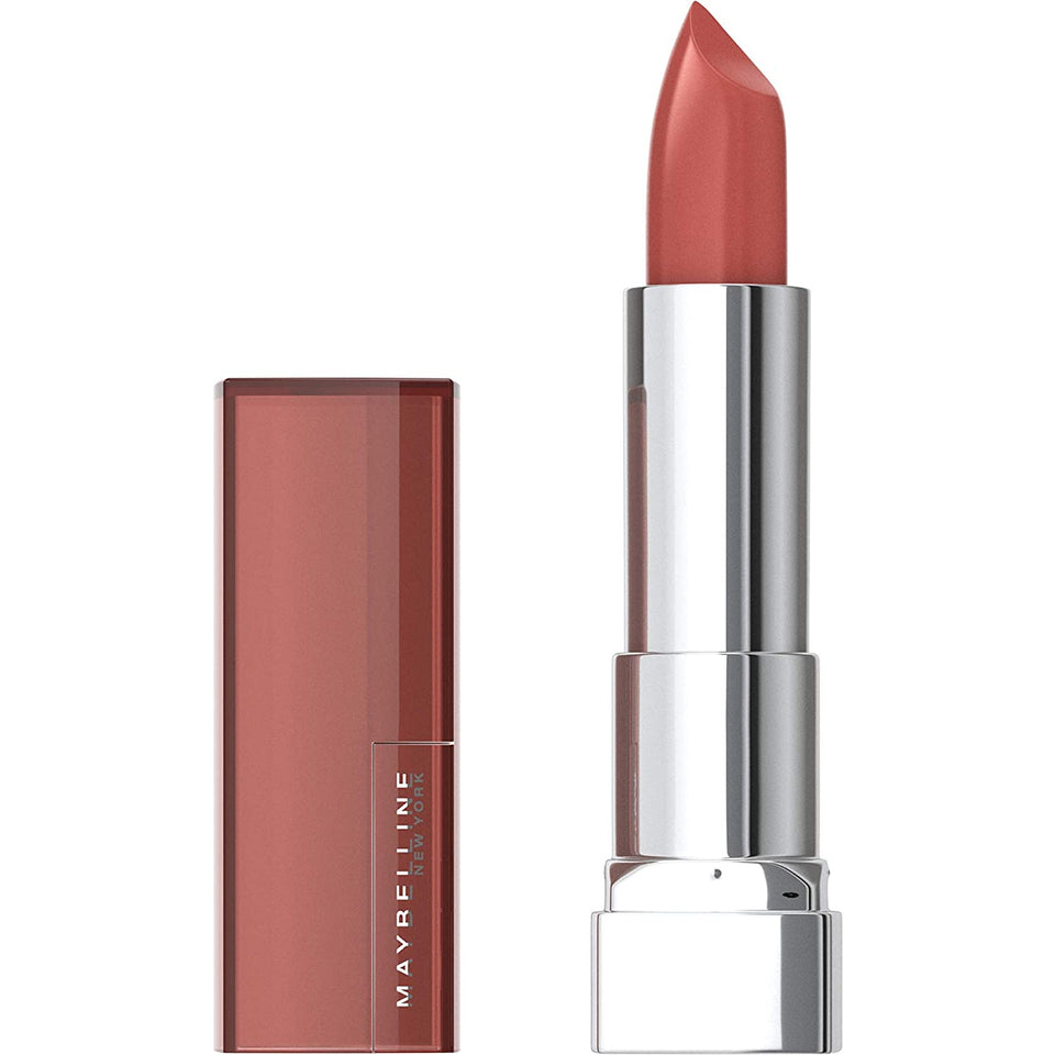 Maybelline Color Sensational Lipstick, Lip Makeup, Cream Finish, Hydrating Lipstick, Nude, Pink, Red, Plum Lip Color, Almond Hustle, 0.15 oz; (Packaging May Vary)